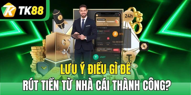 Lưu ý điều gì để rút tiền từ nhà cái thành công?
